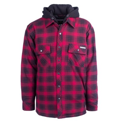 TERRA 100329 Quilted flannel jacket with fooler hood TERRA 100329 Quilted flannel jacket with fooler hood