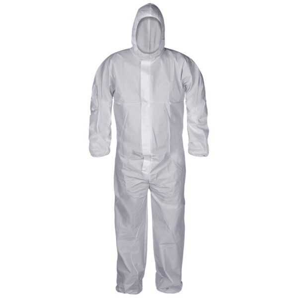 H SERIES 100153 Industrial Safety, Microporous Coverall Type 5/6  with Hood
