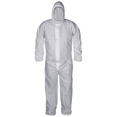 H SERIES 100153 Industrial Safety, Microporous Coverall Type 5/6  with Hood