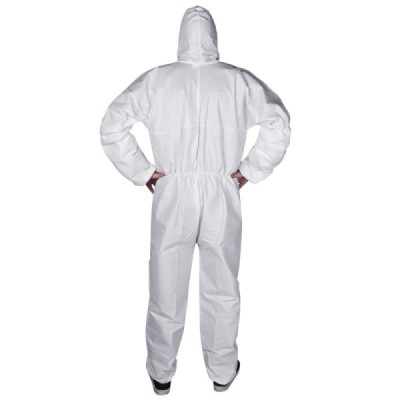 H SERIES 100153 Industrial Safety, Microporous Coverall Type 5/6  with Hood
