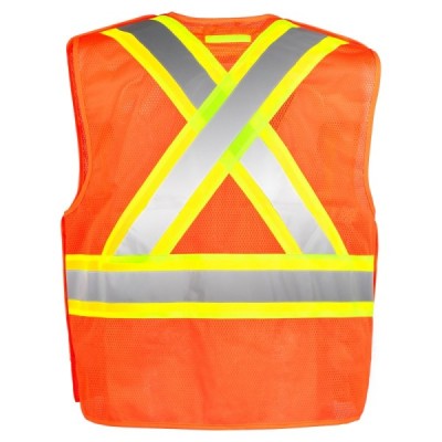 TERRA 116523 Hi-Vis 5 Point Tear Away Mesh Vest TERRA 116523 Hi-Vis 5 Point Tear Away Mesh Vest