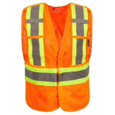 TERRA 116526 Hi-Vis 5 Point Tear Away Mesh Vest TERRA 116526 Hi-Vis 5 Point Tear Away Mesh Vest