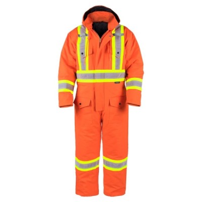 TERRA 116571 Hi-Vis Lined Canvas Coverall TERRA 116571 Hi-Vis Lined Canvas Coverall