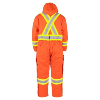 TERRA 116571 Hi-Vis Lined Canvas Coverall TERRA 116571 Hi-Vis Lined Canvas Coverall
