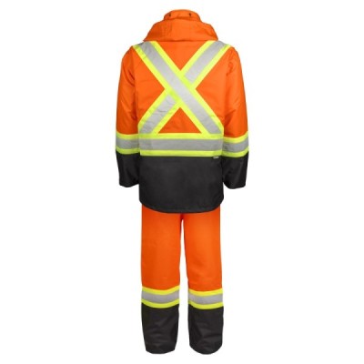 TERRA 116586 Hi-Vis 150-Deniers Rain Suit TERRA 116586 Hi-Vis 150-Deniers Rain Suit
