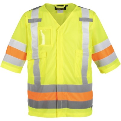 HOLMES WORKWEAR 116603 Industrial Workwear, Short Sleeve Traffic Jacket HOLMES WORKWEAR 116603 Industrial Workwear, Short Sleeve Traffic Jacket