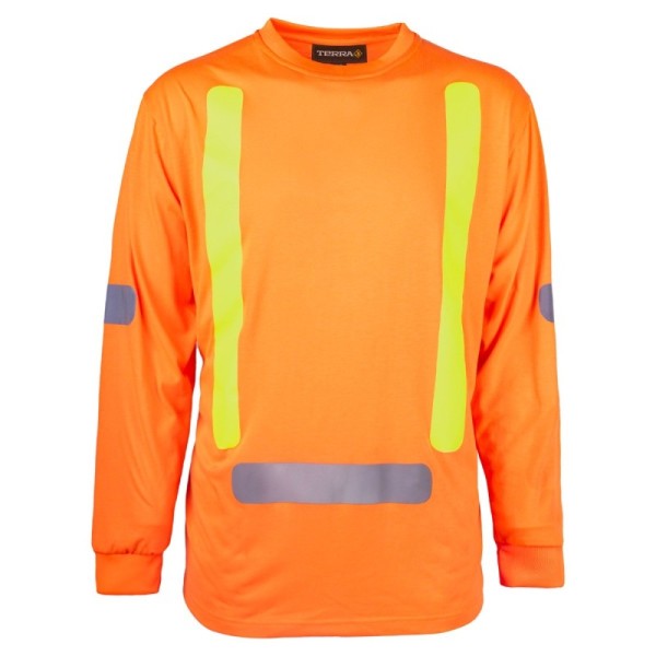 TERRA 116617 Hi-vis long sleeve t-shirt