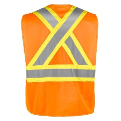 TERRA 116629 HI-VIS SAFETY VEST WITH ZIPPER TERRA 116629 HI-VIS SAFETY VEST WITH ZIPPER