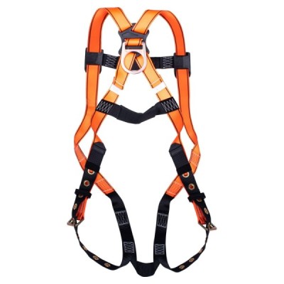 H SERIES 551002 Industrial Safety, 3-Point Adjustable Safety Harness with Tongue Buckles