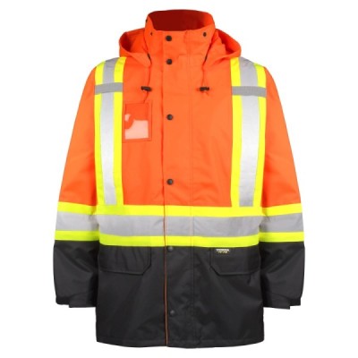 TERRA 116520J Hi-Vis 300-Deniers Rain Jacket TERRA 116520J Hi-Vis 300-Deniers Rain Jacket