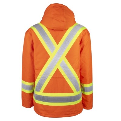 TERRA 116568MH Hi-Vis Lined Canvas Parka TERRA 116568MH Hi-Vis Lined Canvas Parka