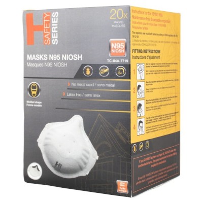H SERIES 151001HS Industrial Safety, N95 NIOSH Respirators