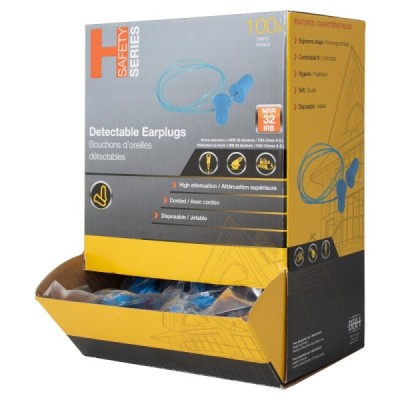 H SERIES 164002HS Industrial Safety, Detectable Earplugs