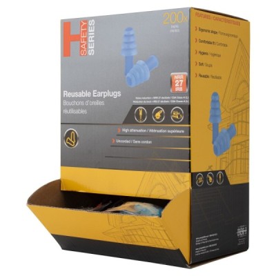 H SERIES 164003HS Industrial Safety, Reusable Earplugs