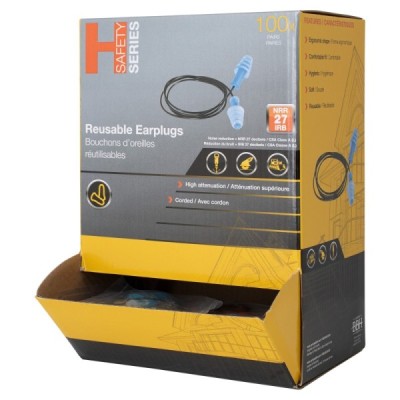 H SERIES 164004HS Industrial Safety, Reusable Earplugs