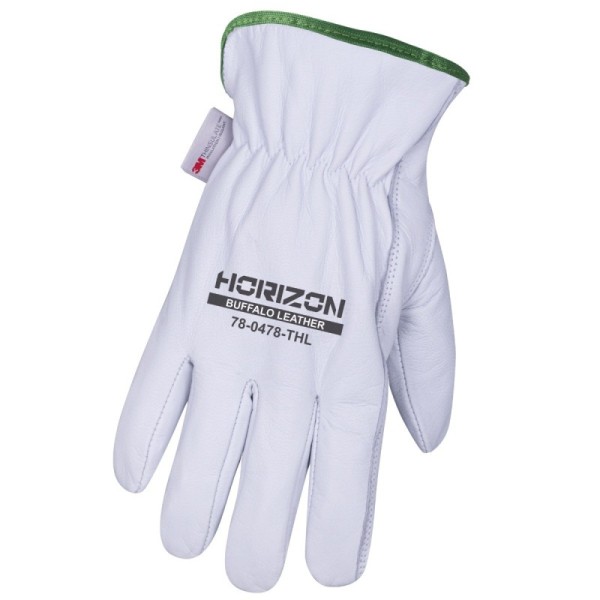 HORIZON 780478TH Lined Buffalo Leather Driver's Gloves