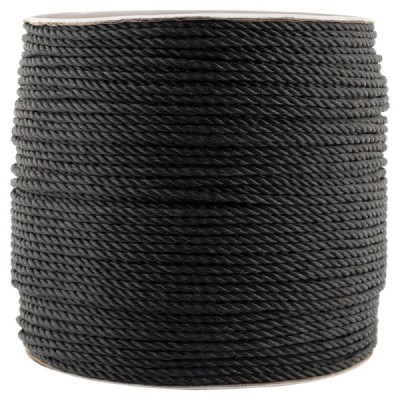 B&B A1PB/014 Ropes,Polypropylene Jumbo, Black  1/4" X 1300'