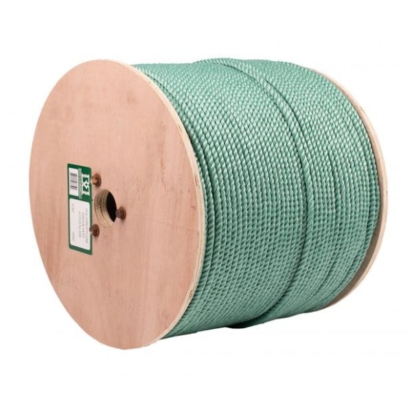 B&B A1PG516/20R Ropes,Polypro Ind. Green, 3 Strand, 5/16"X2000' Wooden Reel