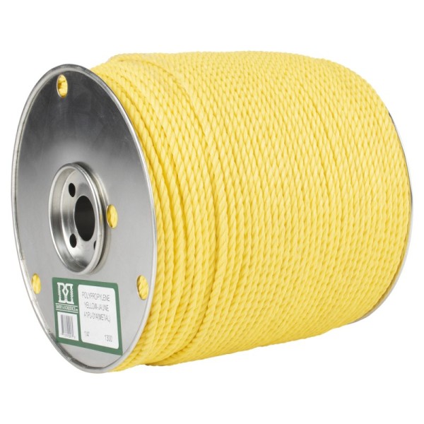 B&B A1PJ/012METAL Ropes,Polypro Jumbo, Yellow 1/2" X 335', Metal Reel