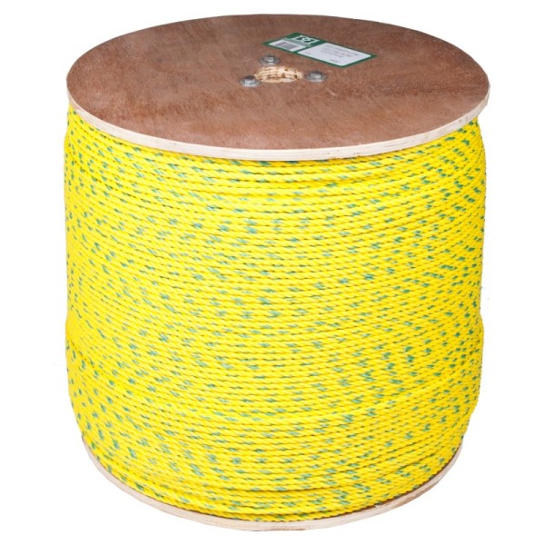 B&B A1PY012/06R Ropes,Polyproyplene Rope, Industrial, Ylw, Tracer, 3 S, 1/2" X 600' (Wood R