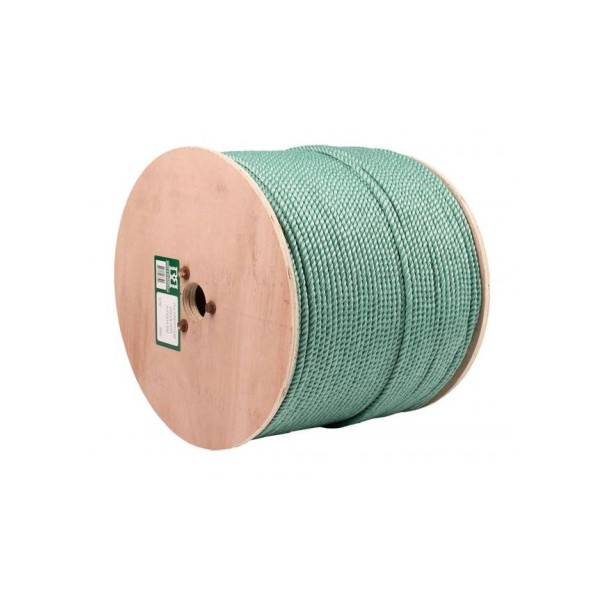B&B A1PY038/NJ Ropes,Polyproyplene Rope, Industrial, 1 Blk/2 Ylw Strand, 3/8" X 600'