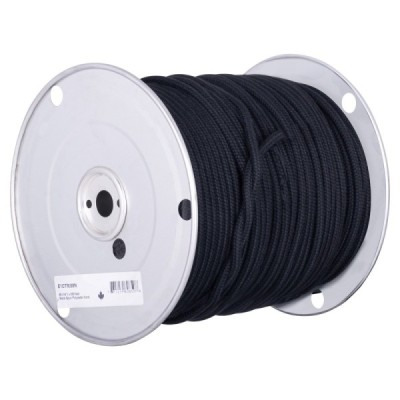 B&B E1CTR/04N5 Ropes,Sash Cord, Spun Polyester, Black, 1/8"X 500'
