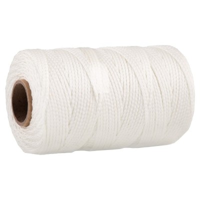 B&B G1250/18 Ropes,(Cb 15)Mason Line, Nylon Braid, White, 550'