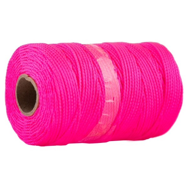 B&B G1300/18 Ropes,(Cb 18)Mason Line, Nylon Braid, Pink, 200'
