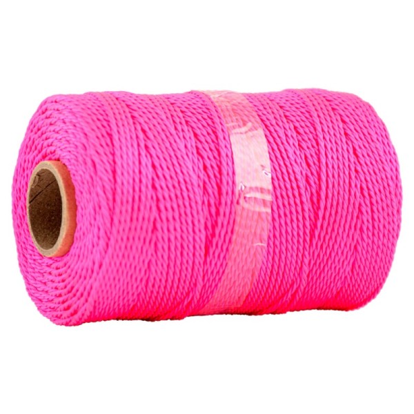 B&B G1500/18 Ropes,(Cb 18)Mason Line, Nylon Twisted, 260' Pink