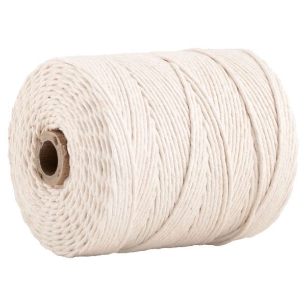 B&B Y1FC/20WC Ropes,Cotton Twine, 20 Ply X 1890' 2 1/2 Lb Cone