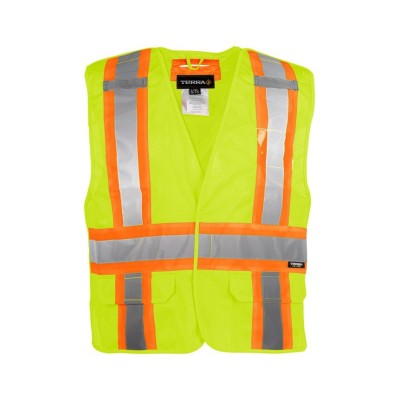 TERRA 116523 Hi-Vis 5 Point Tear Away Mesh Vest TERRA 116523 Hi-Vis 5 Point Tear Away Mesh Vest