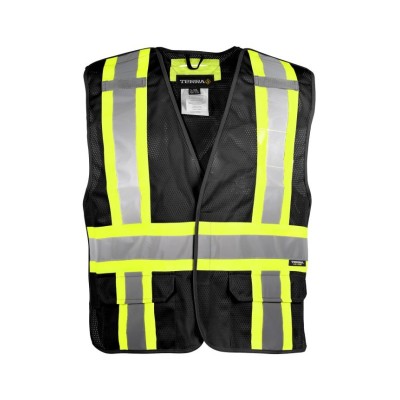TERRA 116523 Hi-Vis 5 Point Tear Away Mesh Vest TERRA 116523 Hi-Vis 5 Point Tear Away Mesh Vest